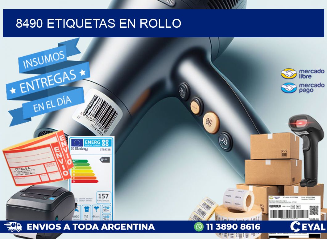 8490 ETIQUETAS EN ROLLO