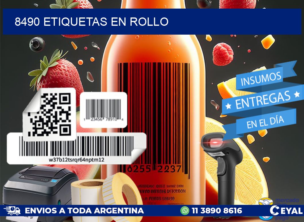 8490 ETIQUETAS EN ROLLO