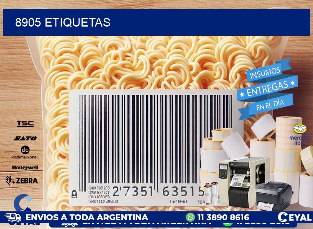 8905 ETIQUETAS
