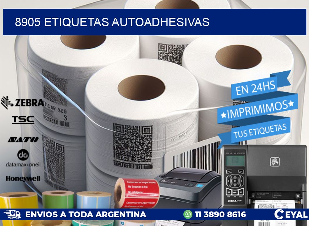 8905 ETIQUETAS AUTOADHESIVAS