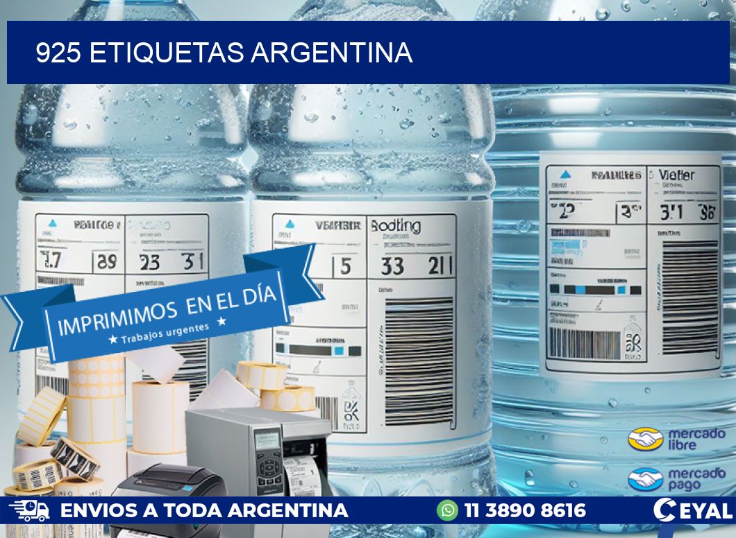 925 ETIQUETAS ARGENTINA