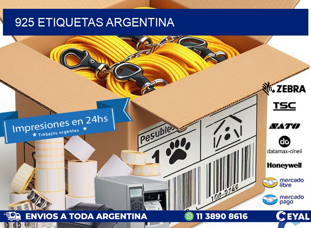 925 ETIQUETAS ARGENTINA