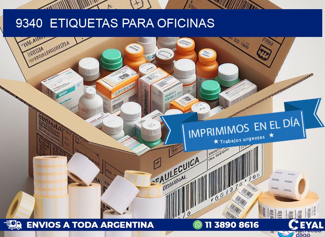 9340  ETIQUETAS PARA OFICINAS