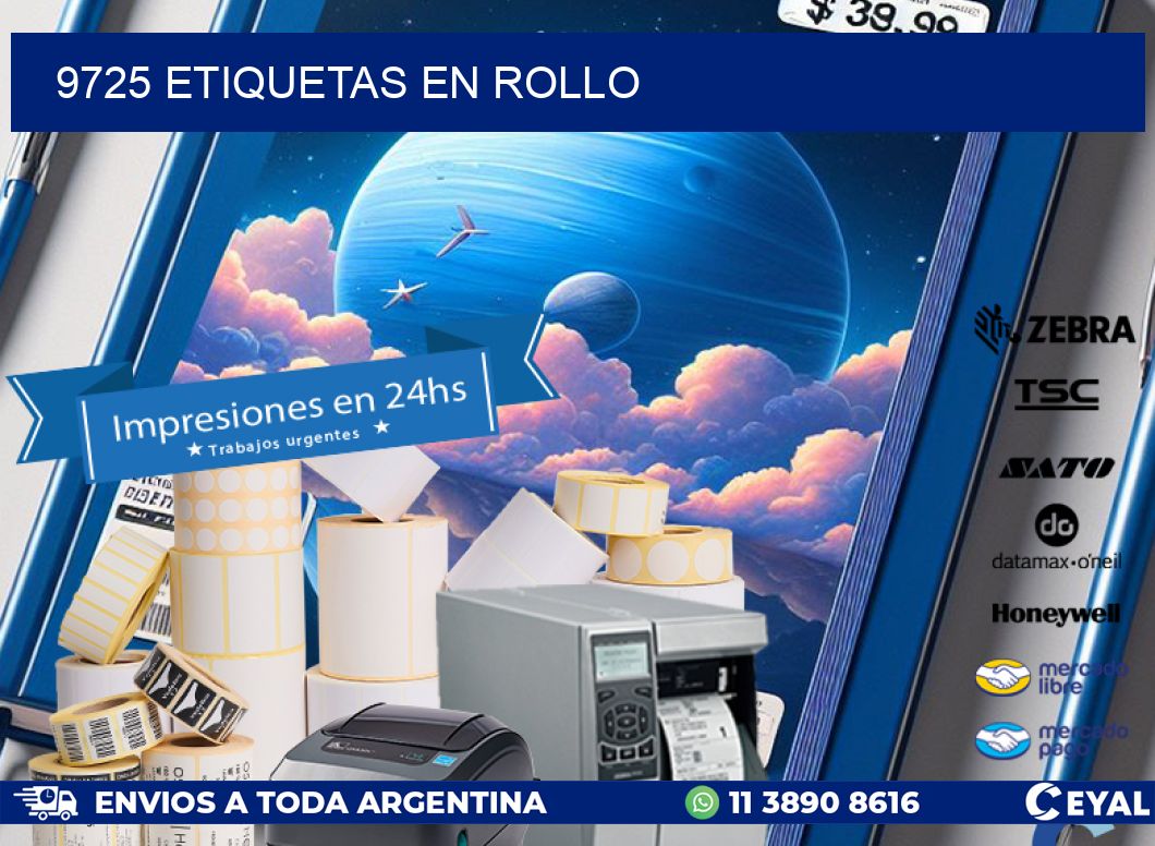 9725 ETIQUETAS EN ROLLO