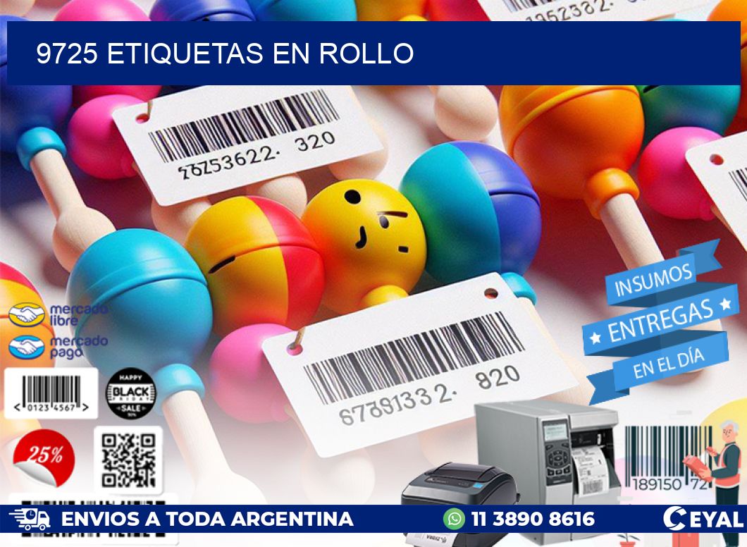 9725 ETIQUETAS EN ROLLO