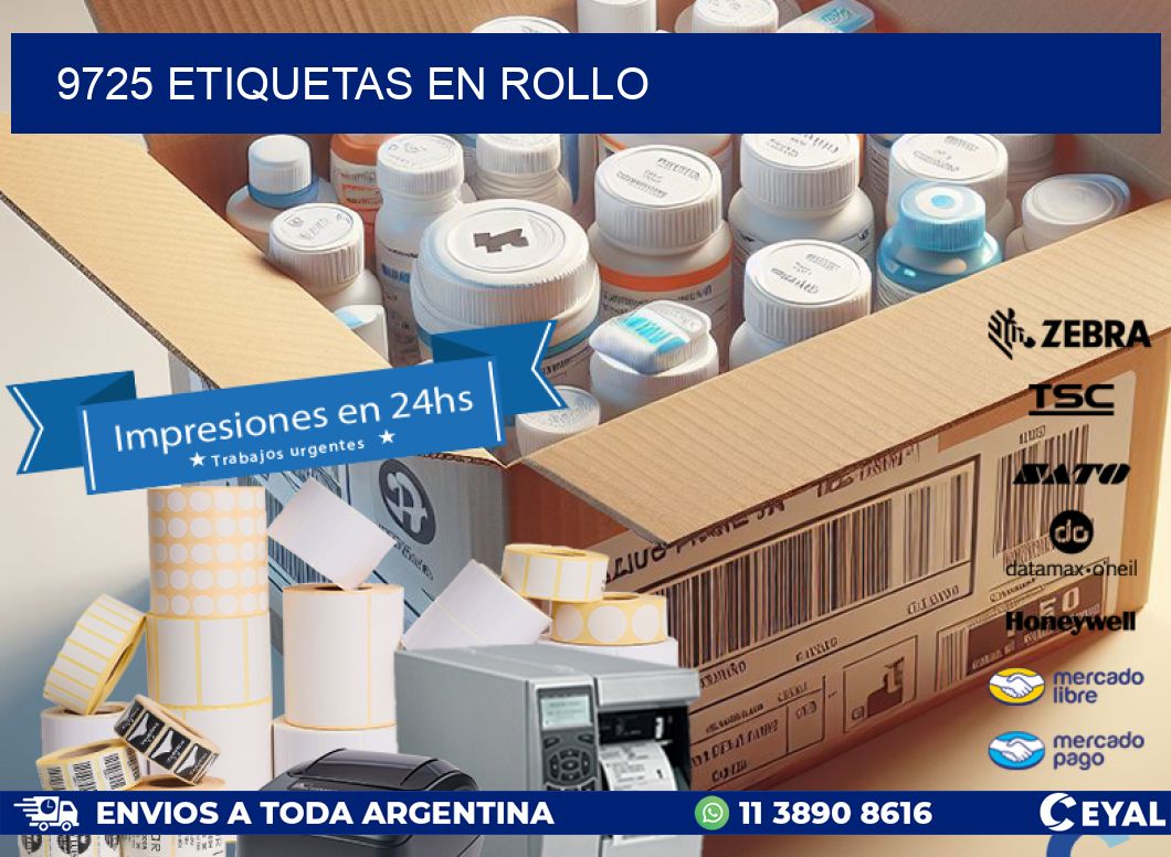 9725 ETIQUETAS EN ROLLO