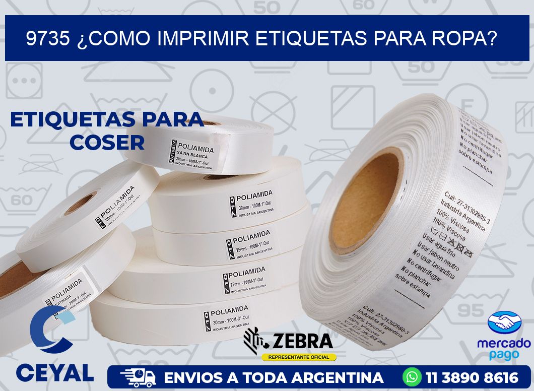 9735 ¿COMO IMPRIMIR ETIQUETAS PARA ROPA?