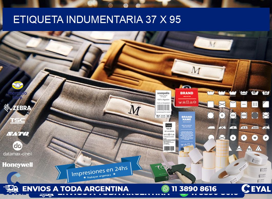 ETIQUETA INDUMENTARIA 37 x 95