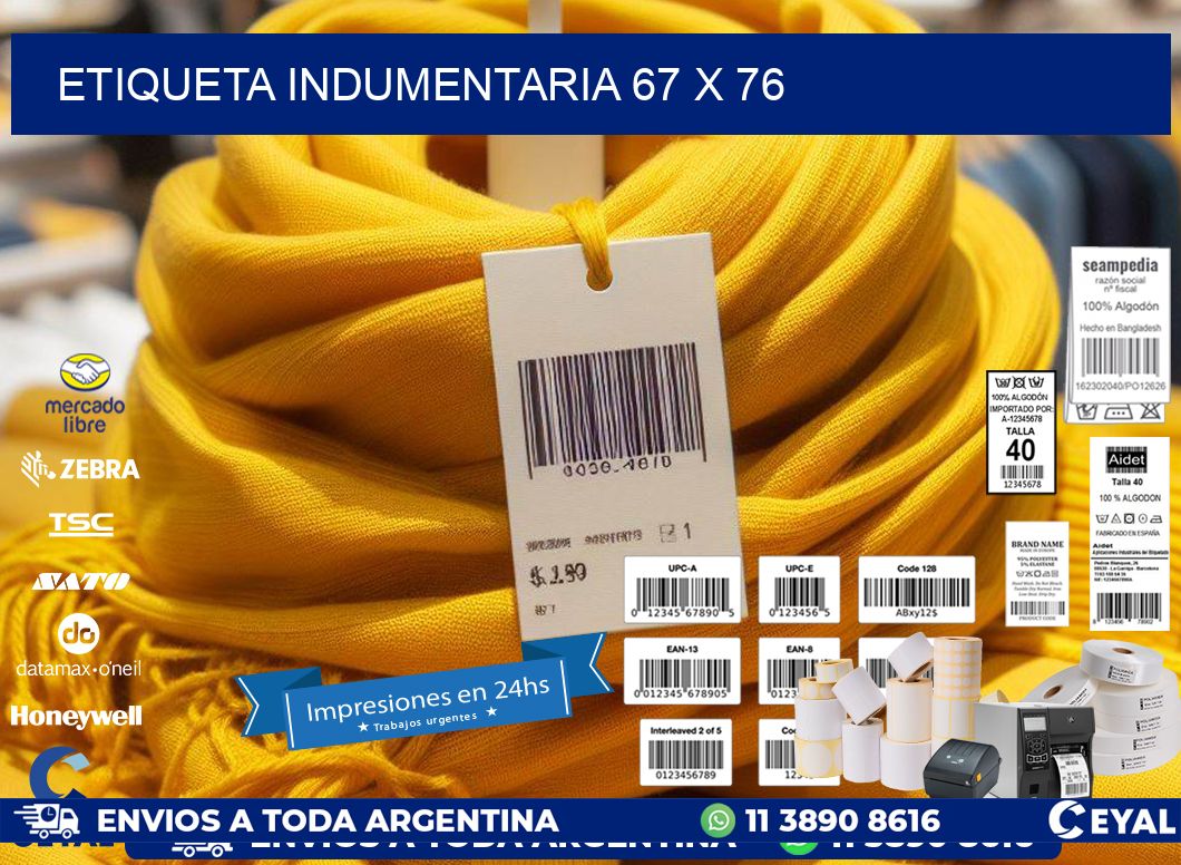 ETIQUETA INDUMENTARIA 67 x 76
