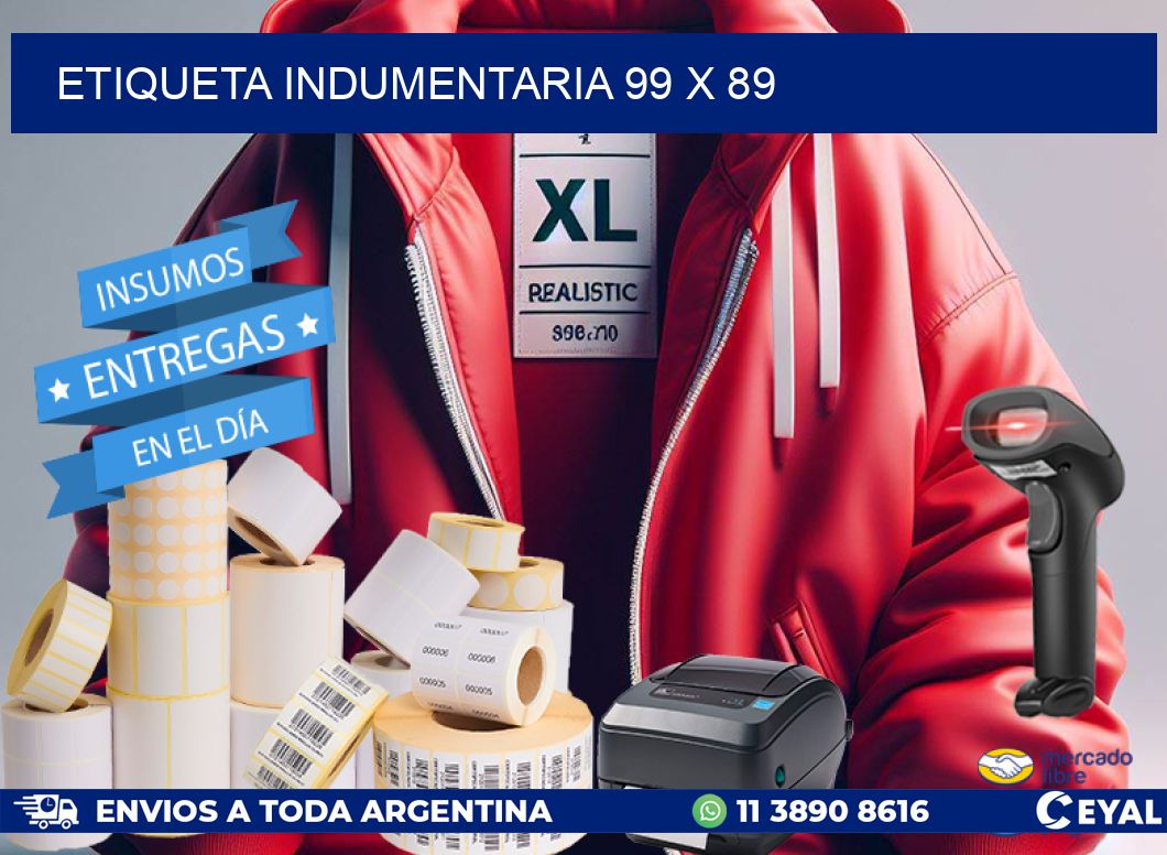 ETIQUETA INDUMENTARIA 99 x 89