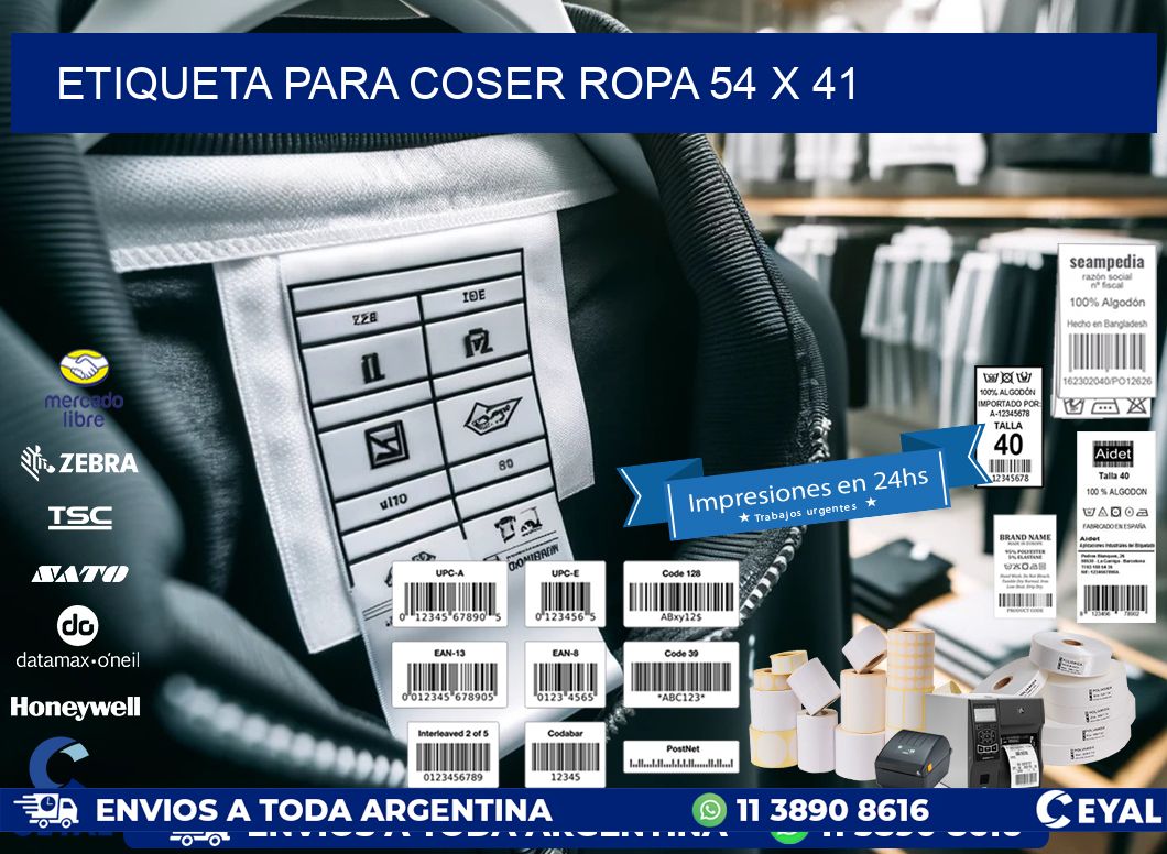 ETIQUETA PARA COSER ROPA 54 x 41