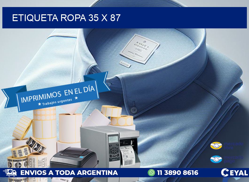 ETIQUETA ROPA 35 x 87
