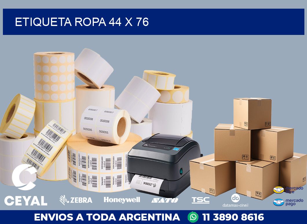 ETIQUETA ROPA 44 x 76