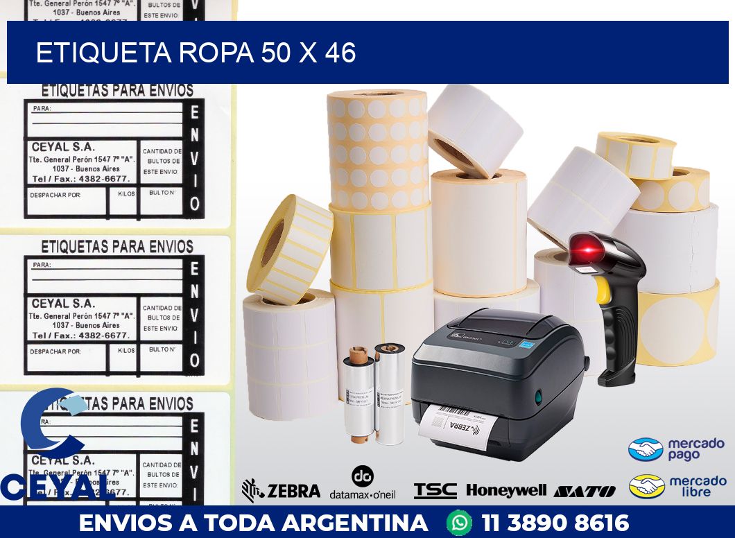 ETIQUETA ROPA 50 x 46