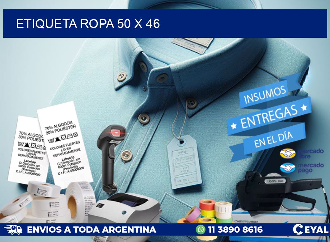 ETIQUETA ROPA 50 x 46