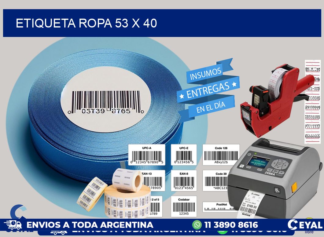 ETIQUETA ROPA 53 x 40