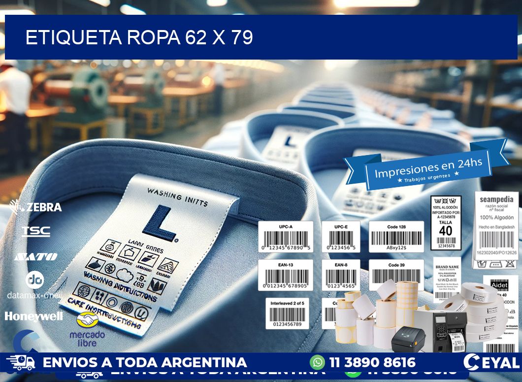 ETIQUETA ROPA 62 x 79