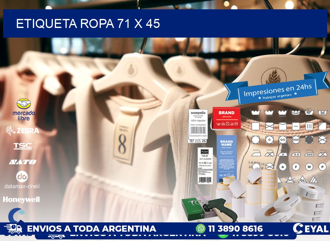 ETIQUETA ROPA 71 x 45