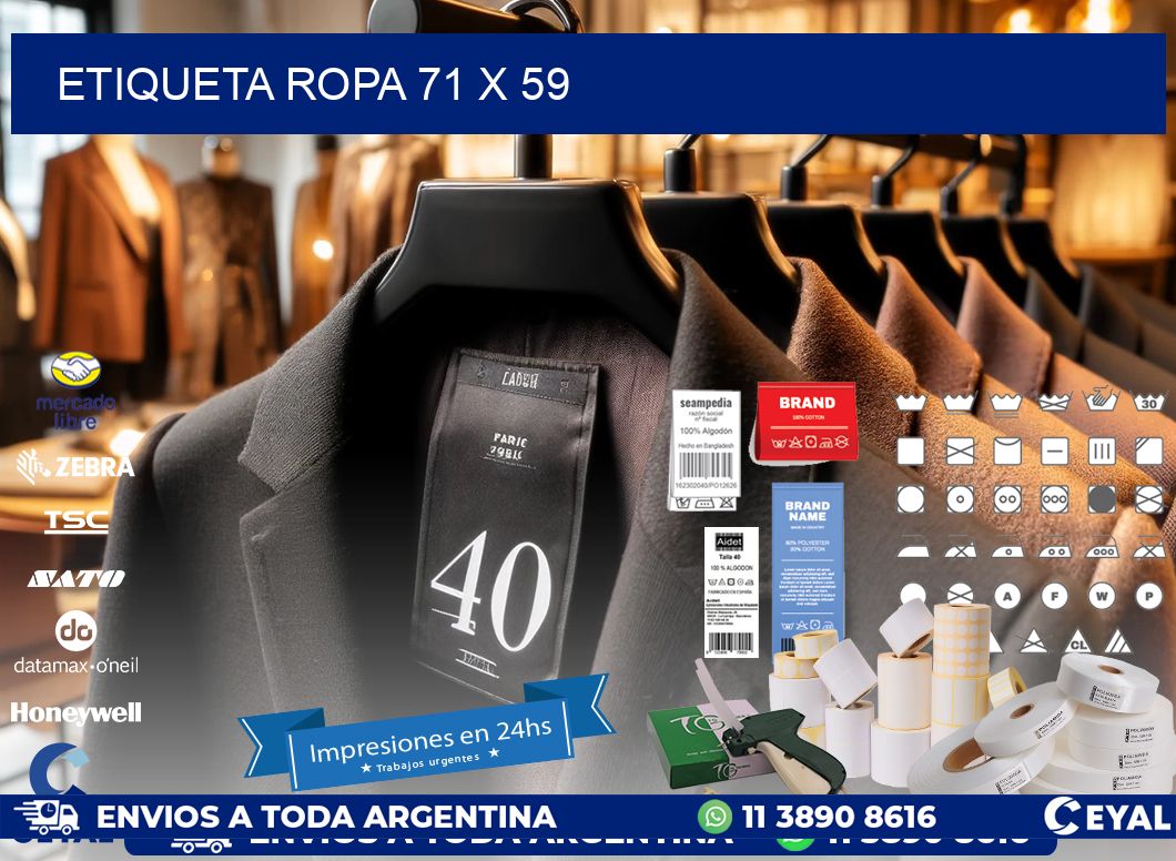 ETIQUETA ROPA 71 x 59