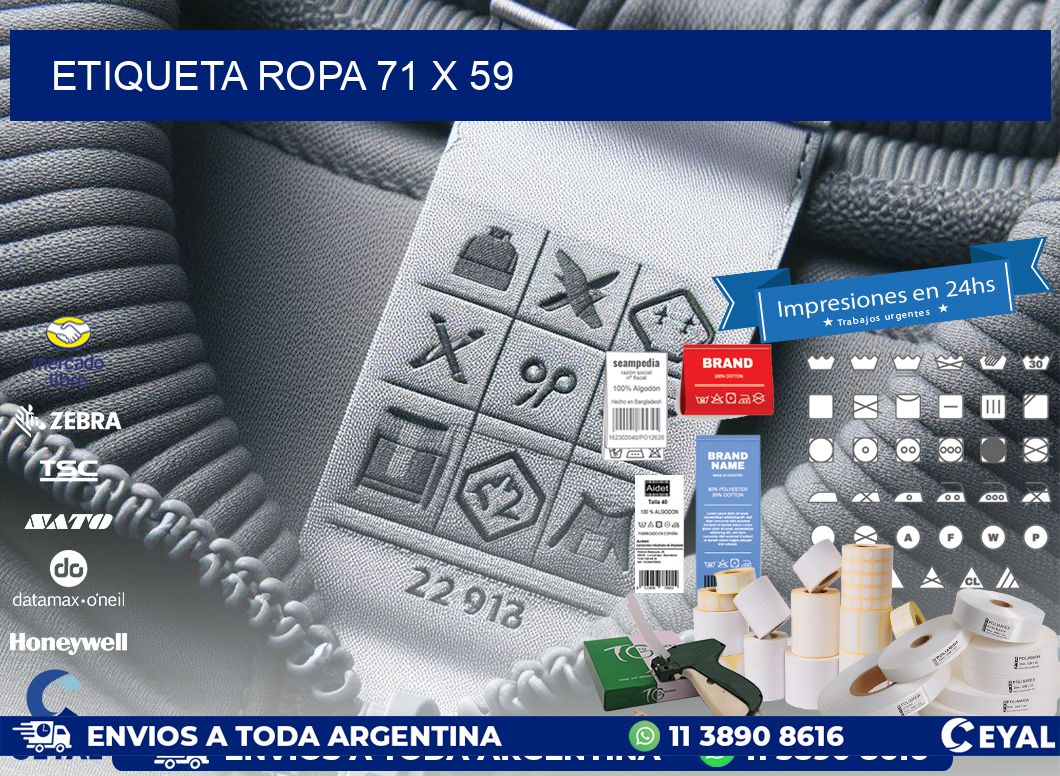 ETIQUETA ROPA 71 x 59