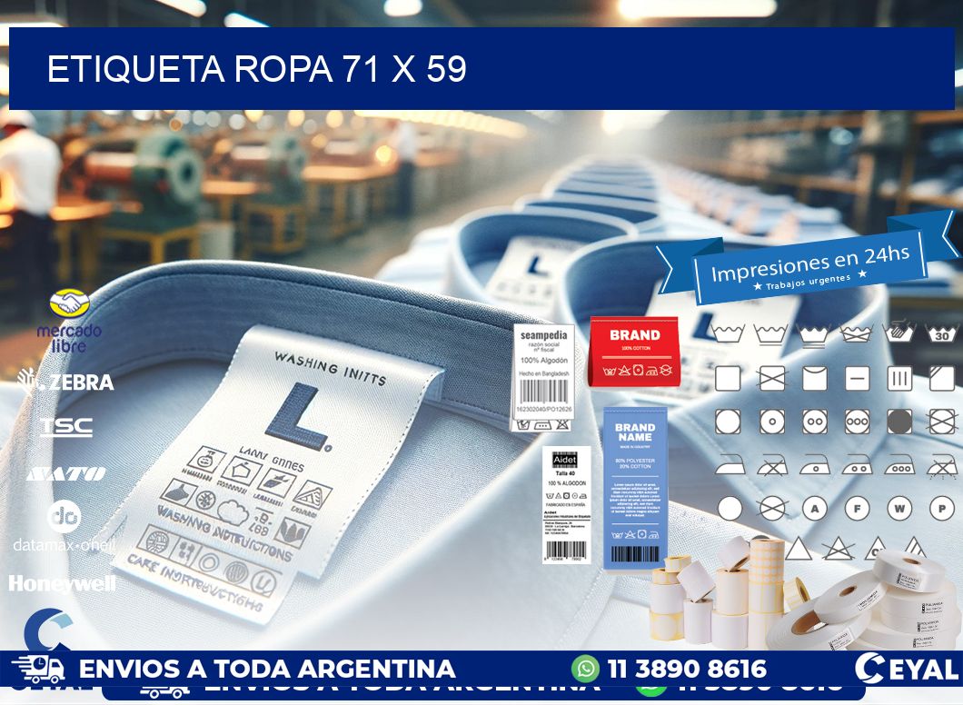 ETIQUETA ROPA 71 x 59