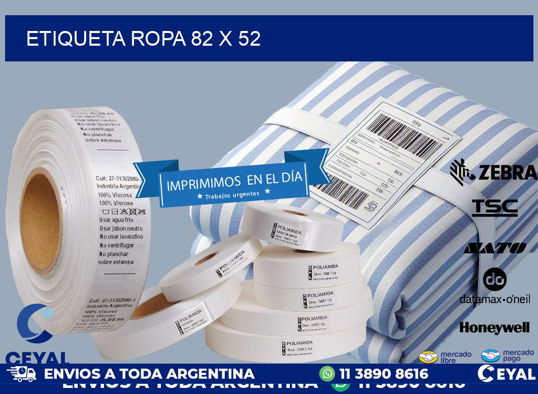 ETIQUETA ROPA 82 x 52