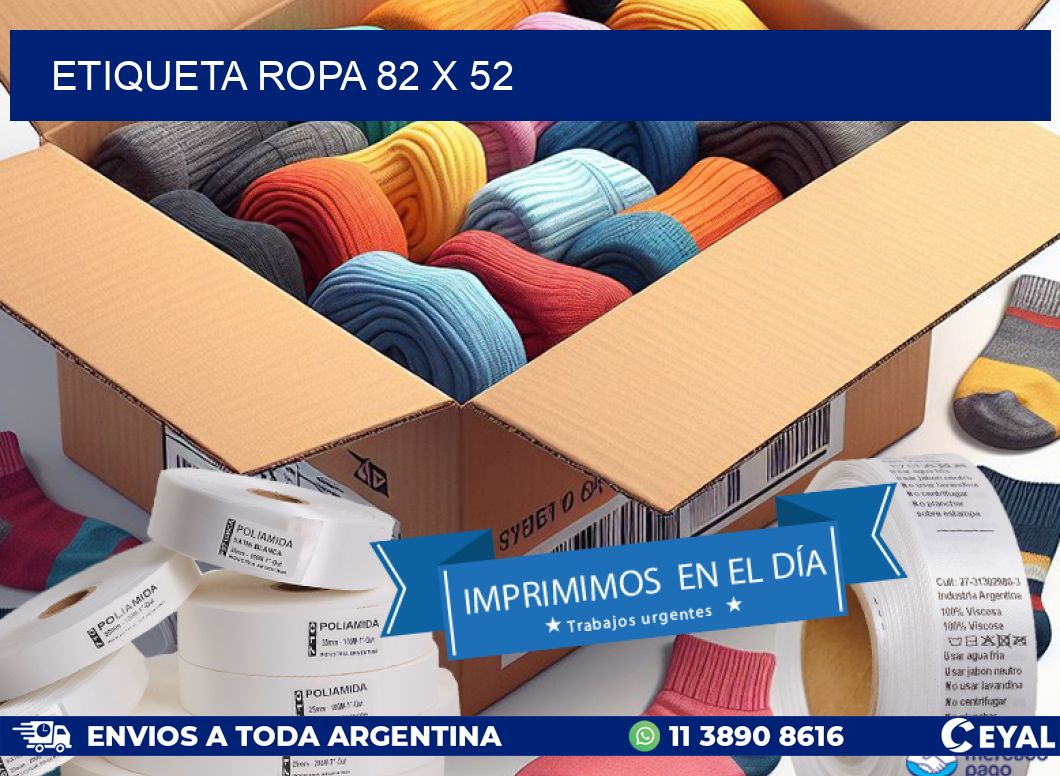 ETIQUETA ROPA 82 x 52