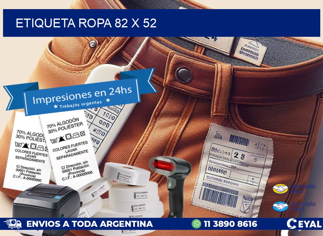ETIQUETA ROPA 82 x 52