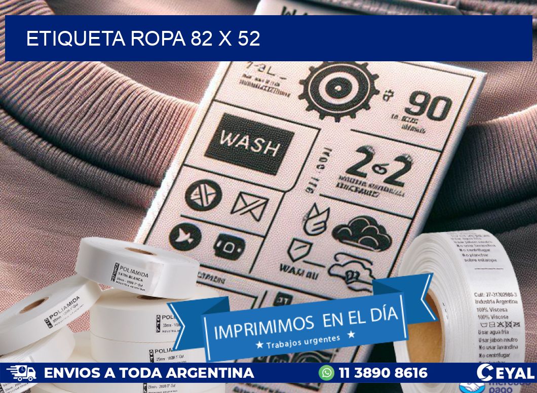 ETIQUETA ROPA 82 x 52