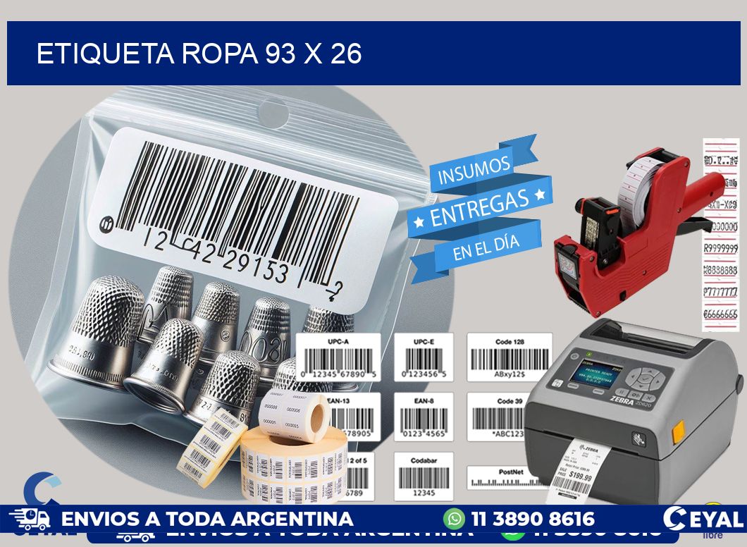 ETIQUETA ROPA 93 x 26