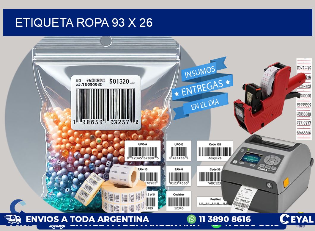 ETIQUETA ROPA 93 x 26