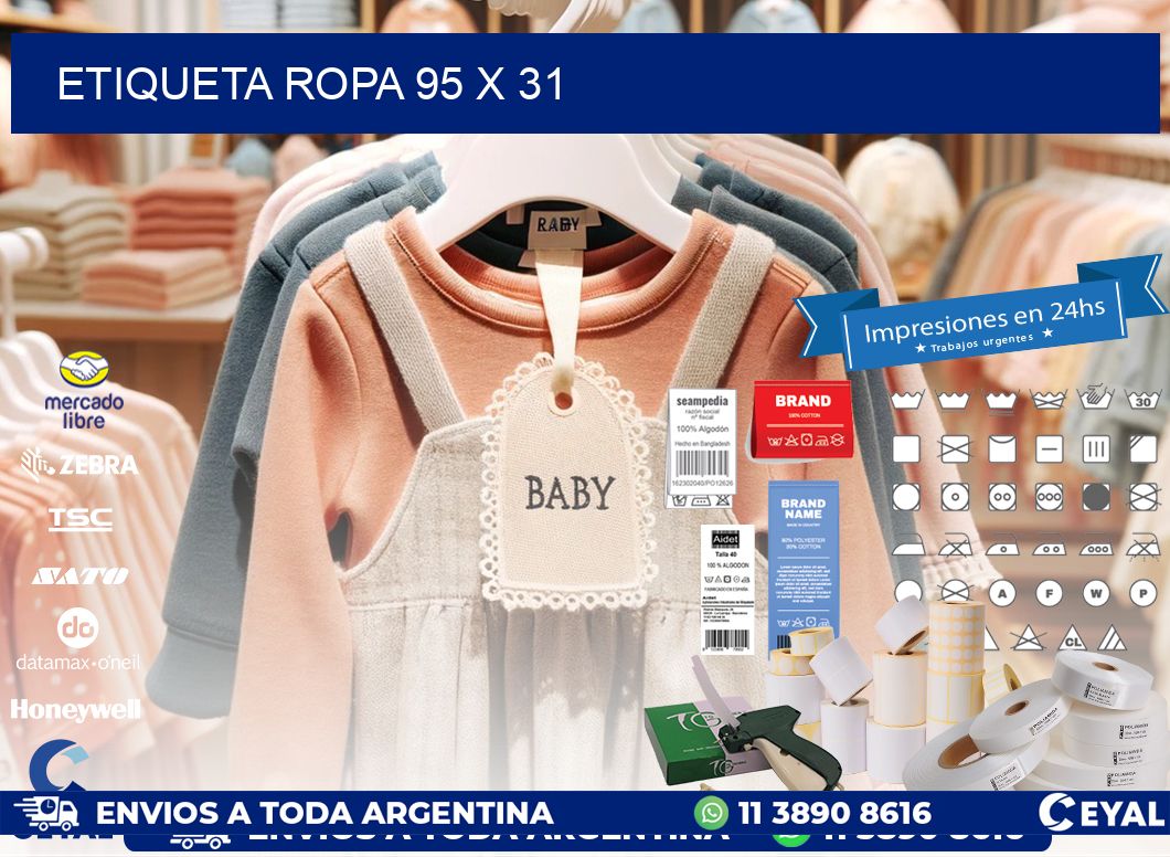 ETIQUETA ROPA 95 x 31
