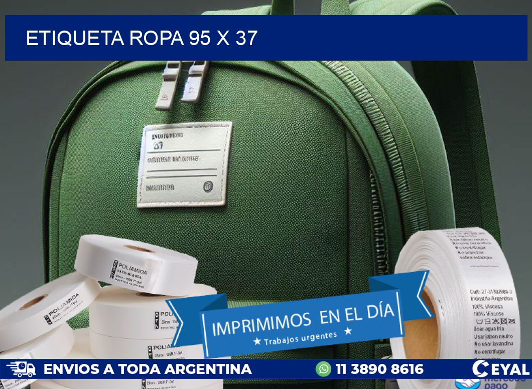 ETIQUETA ROPA 95 x 37