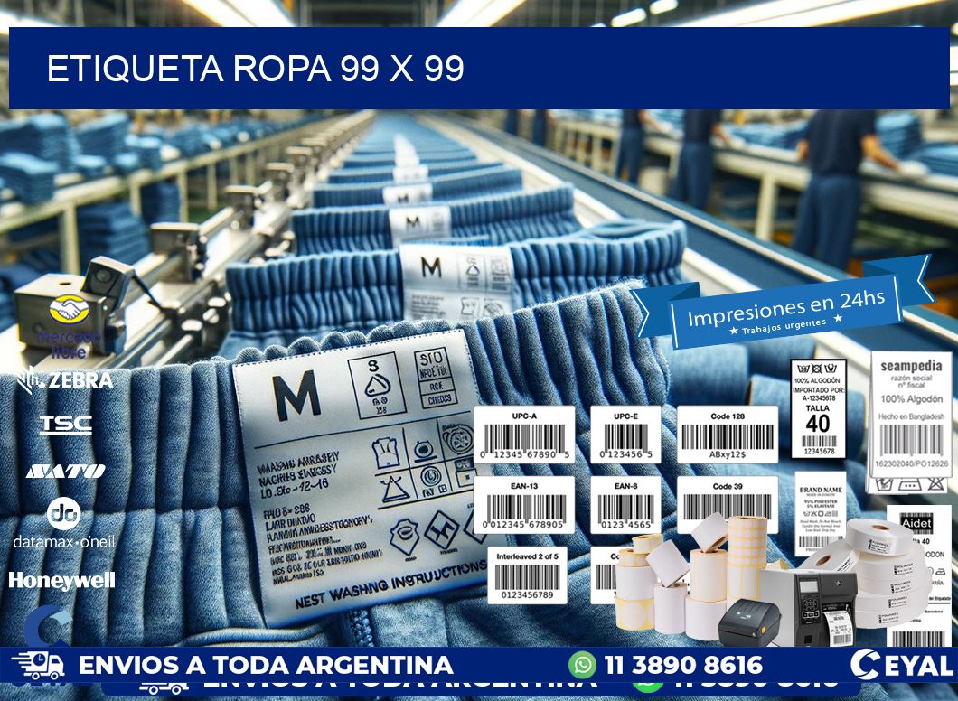 ETIQUETA ROPA 99 x 99