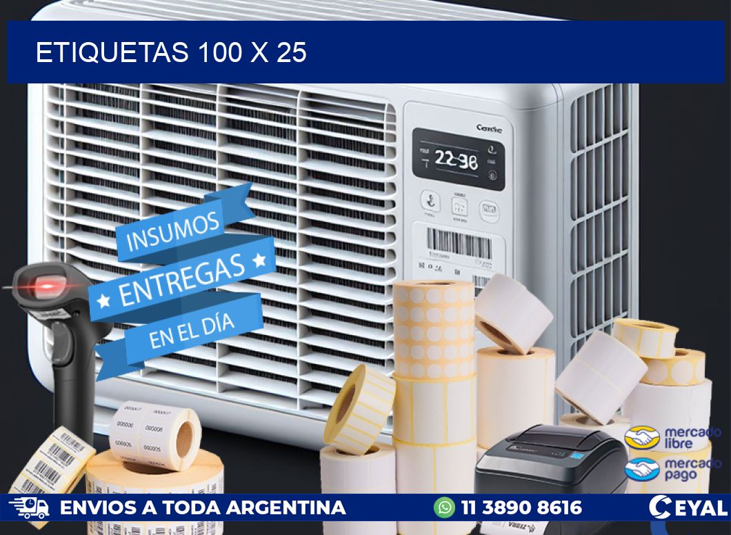 ETIQUETAS 100 x 25