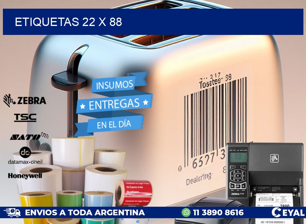 ETIQUETAS 22 x 88