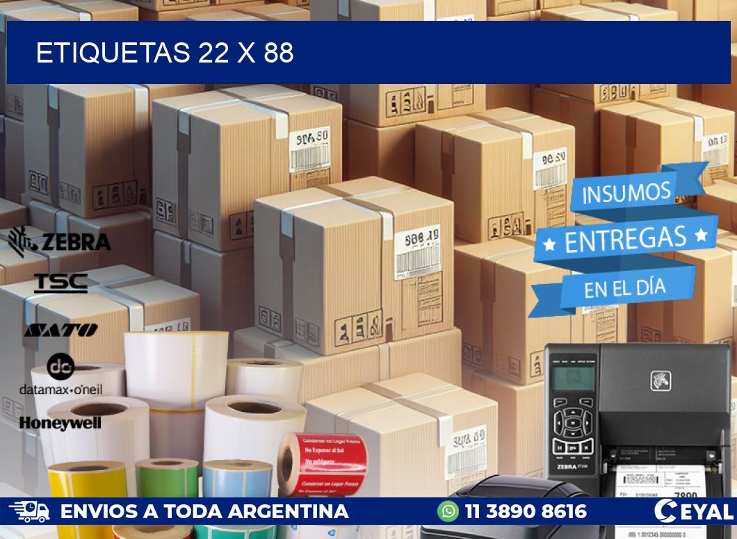ETIQUETAS 22 x 88
