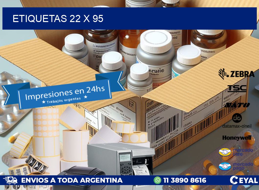 ETIQUETAS 22 x 95