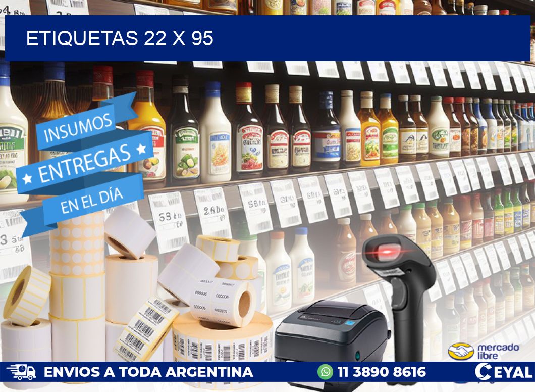ETIQUETAS 22 x 95