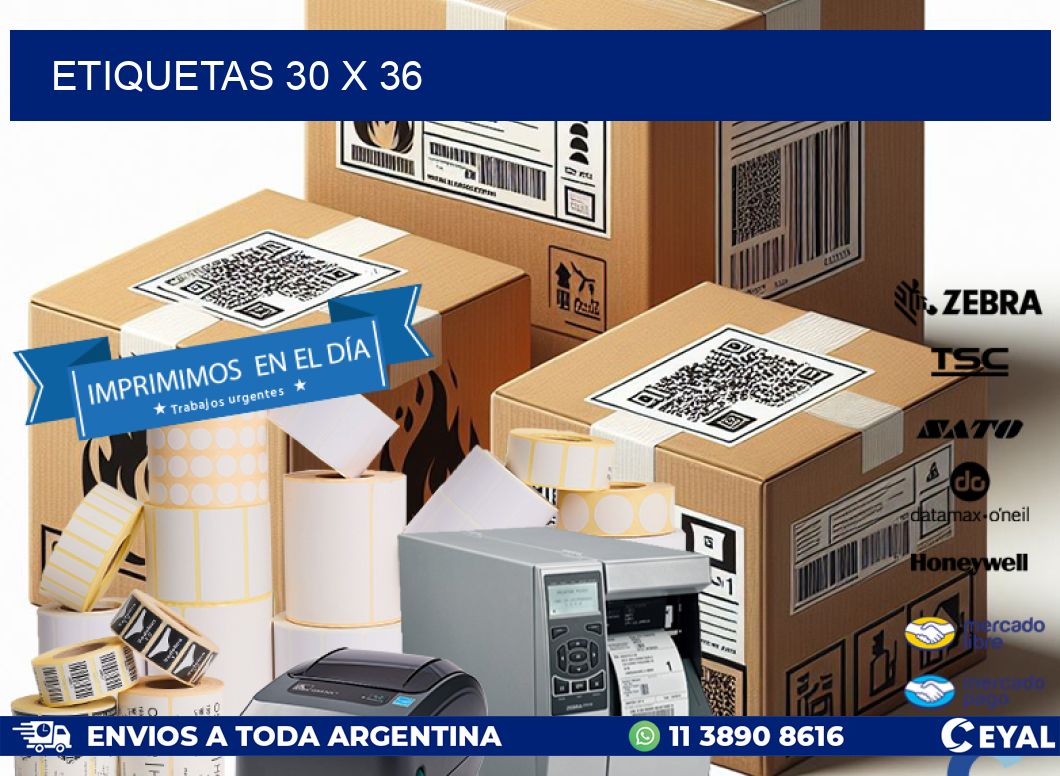 ETIQUETAS 30 x 36