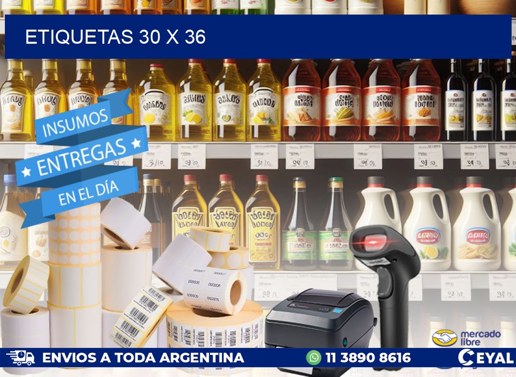 ETIQUETAS 30 x 36