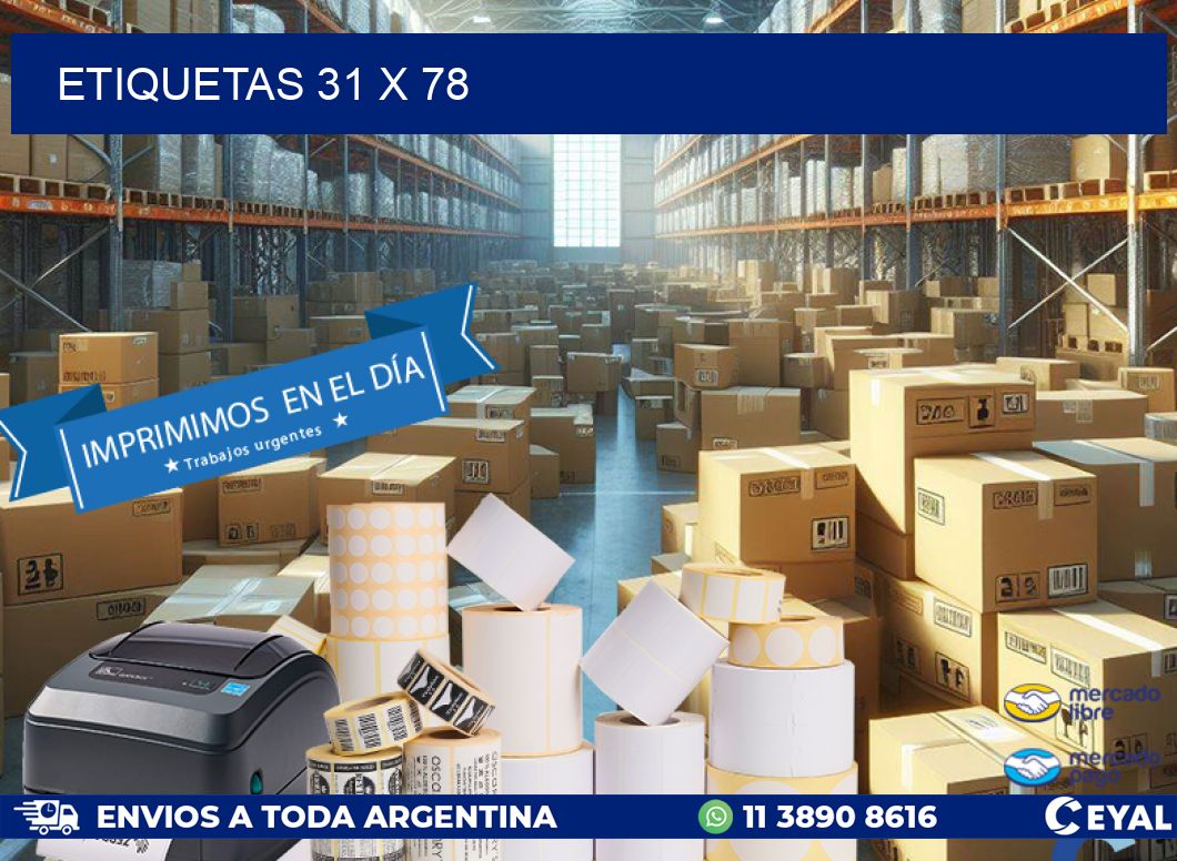ETIQUETAS 31 x 78