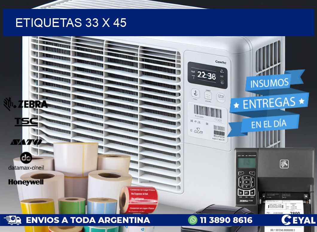 ETIQUETAS 33 x 45