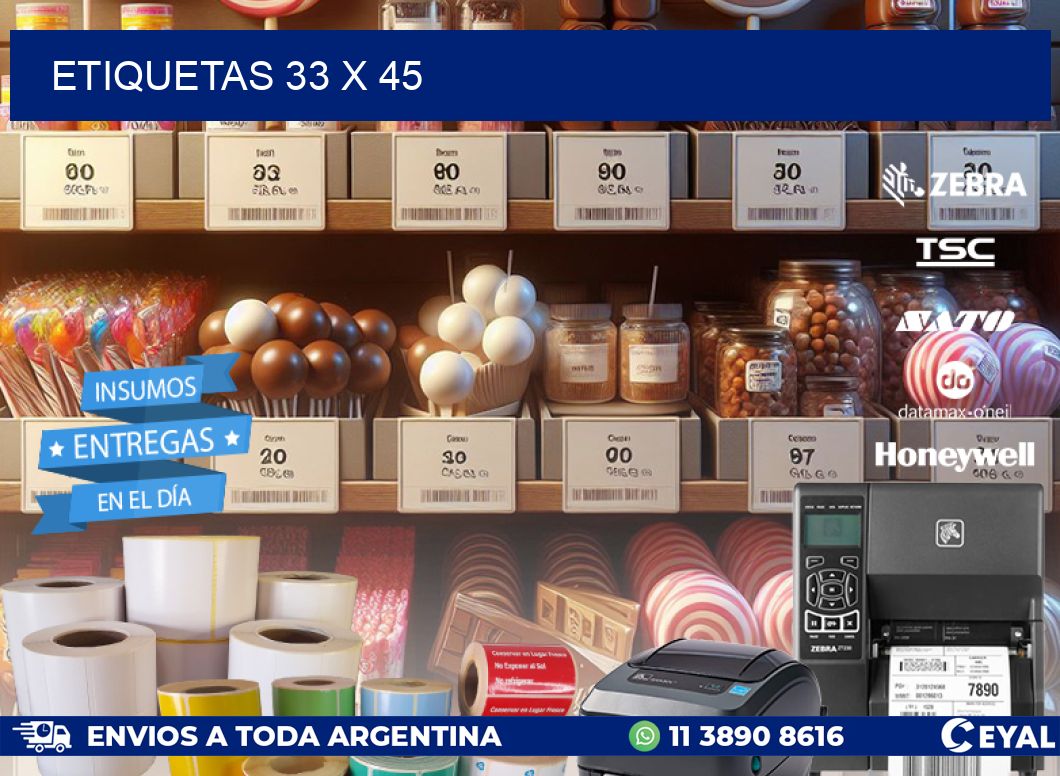 ETIQUETAS 33 x 45