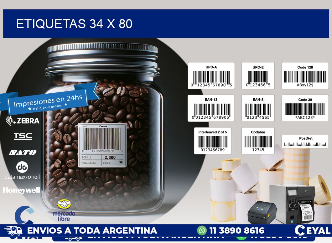 ETIQUETAS 34 x 80