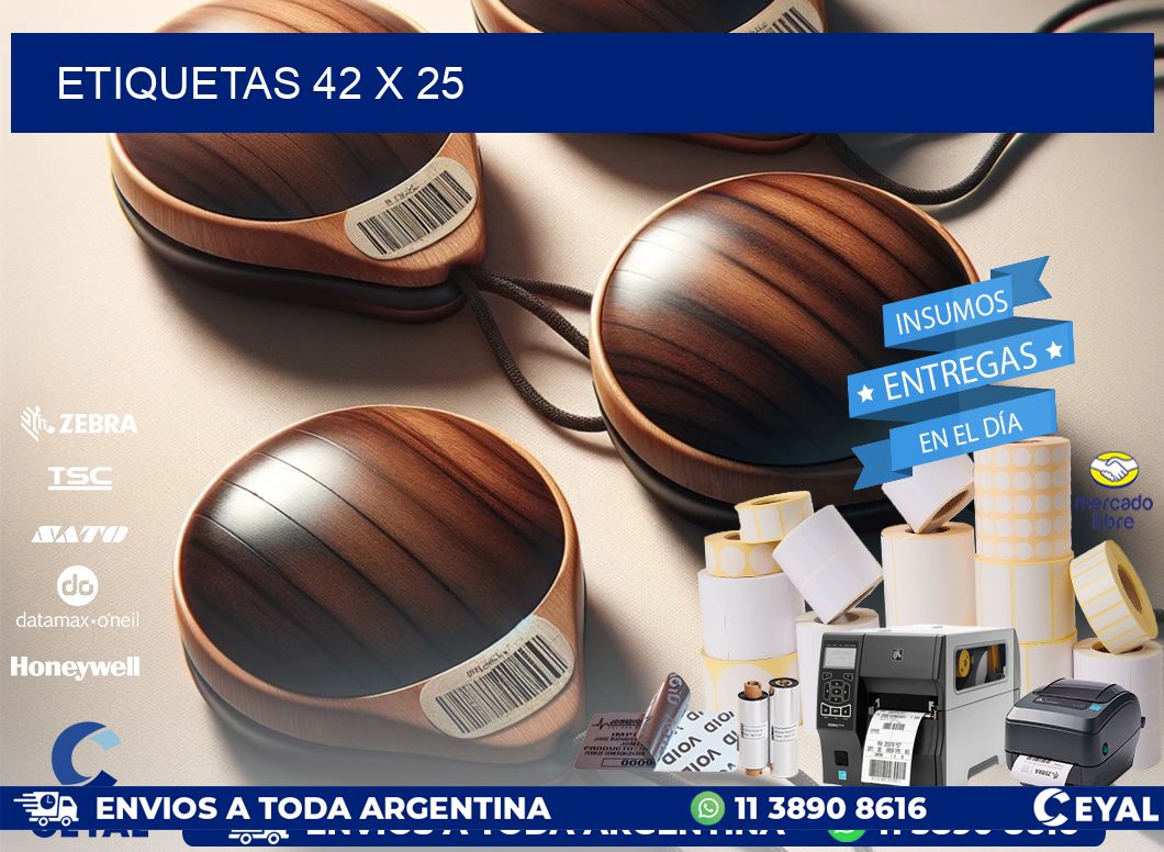 ETIQUETAS 42 x 25