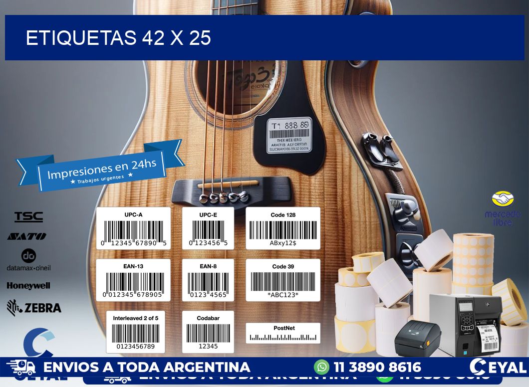 ETIQUETAS 42 x 25