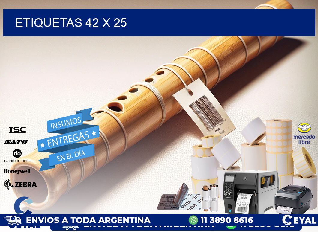 ETIQUETAS 42 x 25