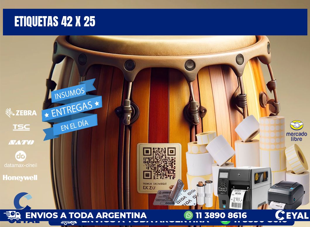 ETIQUETAS 42 x 25