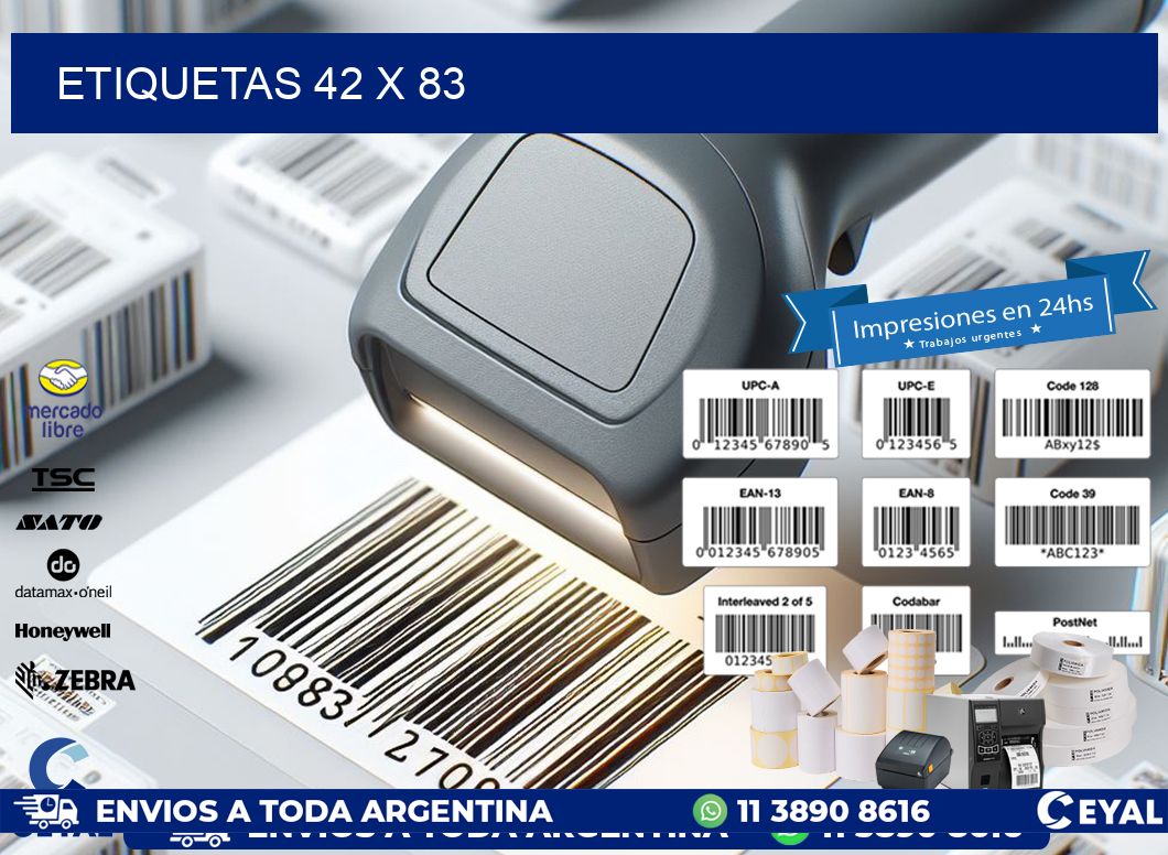 ETIQUETAS 42 x 83